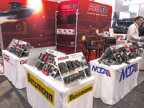 Prolec stand at 2024 Australian Auto Aftermarket Expo (left)
